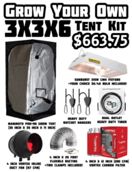 Grow Your Own 3x3x6 Tent Kit